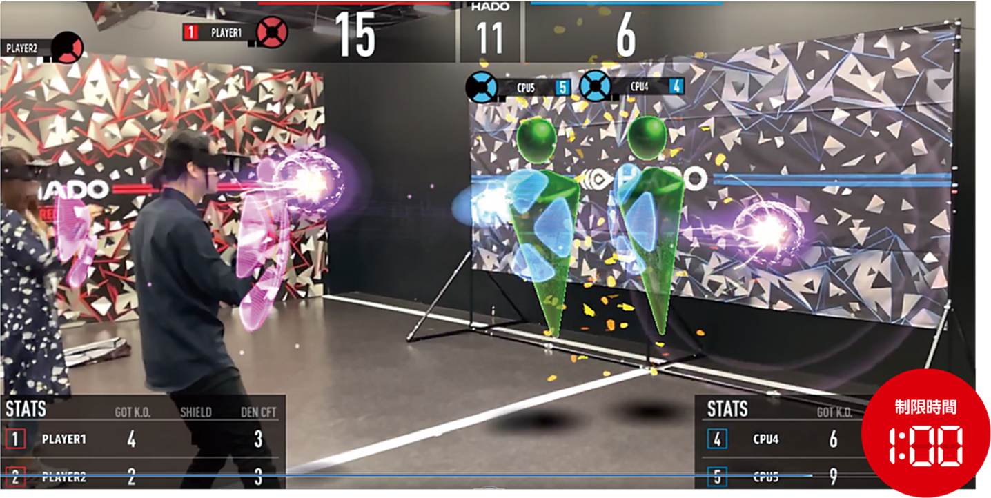 ノックアウトチャレンジのプレイ画面
